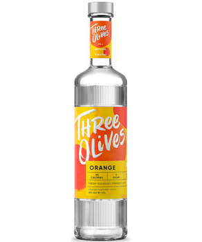 THREE OLIVES VODKA - 750ML ORANGE  