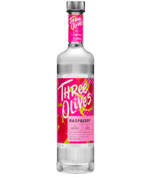 THREE OLIVES VODKA - 750ML RASPBERR