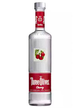 THREE OLIVES VODKA CHERRY - 750ML  
