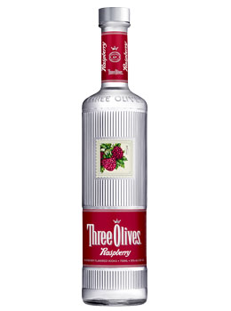 THREE OLIVES VODKA RASPBERRY - 750ML