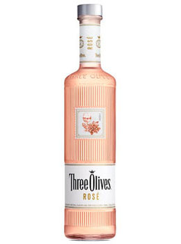 THREE OLIVES VODKA ROSE - 750ML    