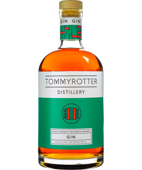 TOMMYROTTER CASK STRENGTH BOURBON BARREL GIN - 750ML