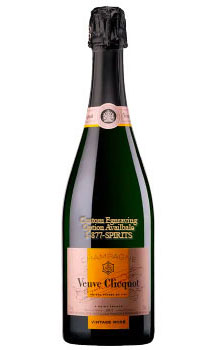 VEUVE CLICQUOT CHAMPAGNE BRUT ROSE VINTAGE 2012 - 750ML CUSTOM ENGRAVED