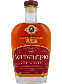 WHISTLEPIG STRAIGHT RYE WHISKEY 12 YEAR OLD - CUSTOM ENGRAVED