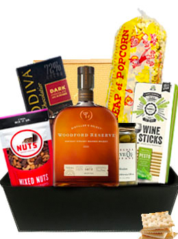 WOODFORD RESERVE BOURBON GIFT BASKET                                                                                            