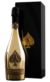 ARMAND DE BRIGNAC GOLD CHAMPAGNE- WOOD BOX – ONE ROQ Spirits Club®