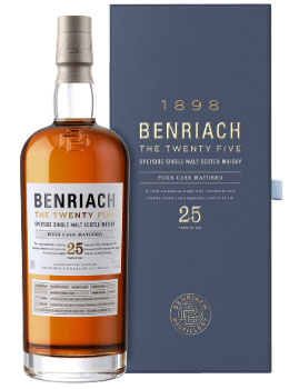 BENRIACH SCOTCH SINGLE MALT 25 YEAR OLD PORT CASK FINISH - 750ML                                                                