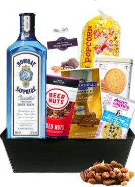 BOMBAY BAR MIX GIFT BASKET         