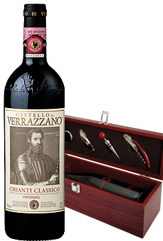 VERRAZANO CHIANTI CLASSICO WITH WINE ACCESSORY GIFT SET                                                                         