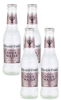 FEVER TREE CLUB SODA - 200ML - 4 PACK                                                                                           