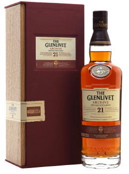 GLENLIVET SCOTCH SINGLE MALT - 750ML 21 YEAR OLD ARCHIVE                                                                        