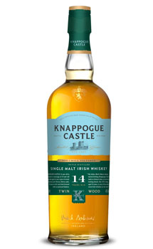 KNAPPOGUE CASTLE IRISH WHISKY SINGLE MALT 14 YEAR TWIN WOOD                                                                     