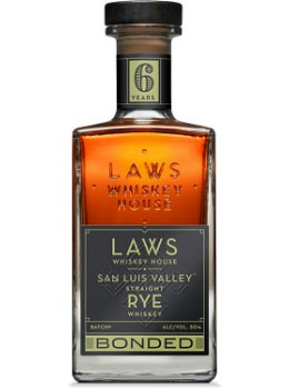 LAWS WHISKEY HOUSE 6 YEAR OLD SAN LUIS VALLEY BONDED STRAIGHT RYE WHISKEY - 750ML