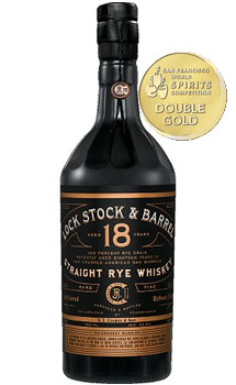 LOCK STOCK & BARREL RYE WHISKEY 18 YEAR                                                                                         