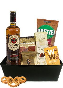 BACARDI SPICED RUM GIFT BASKET