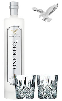 ONE ROQ ORIGINAL VODKA - 750ML WATERFORD MARQUEE GLASSES COLLABORATION