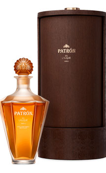 PATRON TEQUILA EXTRA ANJEO EN LALIQUE SERIE Ii - 750ML LIMITED EDITION                                                          