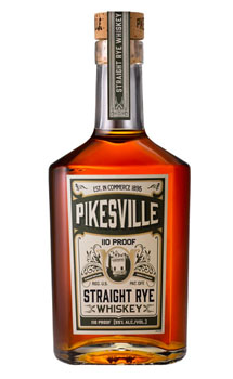 PIKESVILLE STRAIGHT RYE WHISKEY 110 PROOF