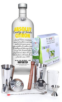 COCKTAIL MIX KIT WITH ABSOLUT VODKA