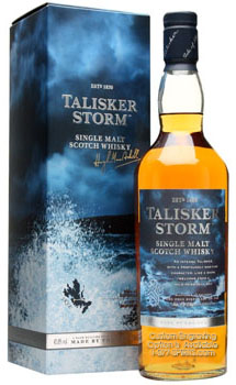 TALISKER SCOTCH SINGLE MALT STORM - CUSTOM ENGRAVED