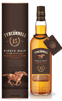 TYRCONNELL IRISH WHISKEY SINGLE MALT 15 YEAR MADEIRA CASK FINISH