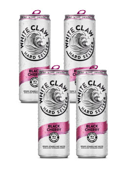 White Claw Hard Seltzer Can Black Cherry