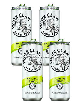 WHITE CLAW HARD SELTZER LIME - 4 PACK                                                                                           