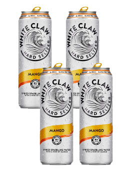 WHITE CLAW HARD SELTZER MANGO - 4 PACK