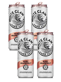 WHITE CLAW HARD SELTZER RUBY GRAPEFRUIT - 4 PACK